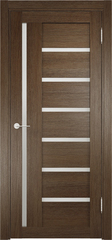 Межкомнатная дверь ЭКО 02 / Цвет Венге мелинга / Остекление "Сатинато" / Двери Верда