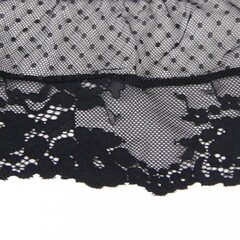 Трусики на высокой посадке Lace Strappy, черные, XS-S