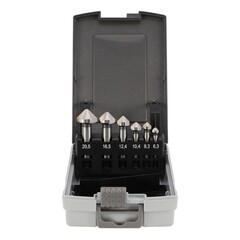 Набор зенковок 90° 6,3-20,5мм 3z HSSE-Co5 6шт H-Tools 745806EHT