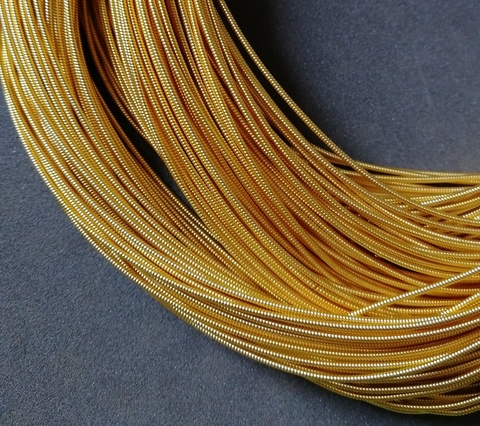 Канитель жесткая золото 1 мм (№1442)