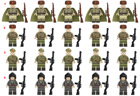Минифигурки Военных Советская Армия серия 417