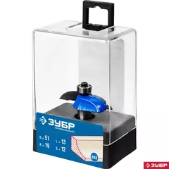 ЗУБР 51 x 10 мм, радиус 19 мм, фреза фигирейная №2, Профессионал (28761-51)