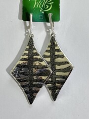 Воздушный змей (серьги из серебра)