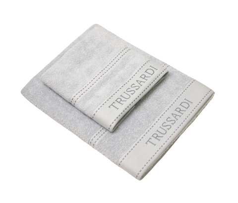 Набор полотенец Trussardi Ribbon Light blu светло-голубой