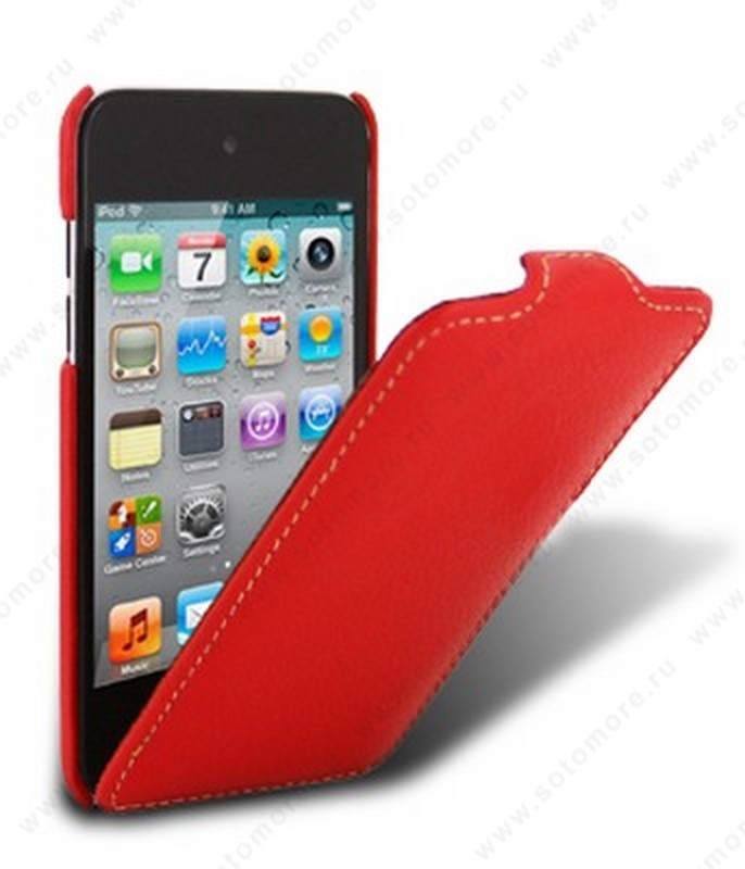 Чехол-флип Melkco для Apple iPod Touch 4th Leather Case Jacka Type (Red LC)