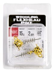 Груз-головки спираль LJ 3D BBS Series Wobbling Flexhead Pike 15г, цвет 002, 2шт.