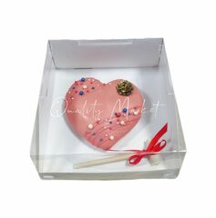 Pasticciere Короб для тортов с прозрачной крышкой 225*225*100 мм (белый), 50шт