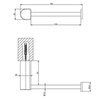 Gessi Rilievo Держатель туалетной бумаги, монтаж вертикальный или горизонтальный, цвет: nero XL 59455#299
