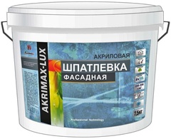 Шпатлевка фасадная «AKRIMAX-LUX» 7.5кг (80)