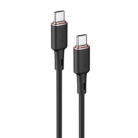 Кабель ACEFAST C2-03 USB-C to USB-C 1,2м zinc alloy silicone charging data cable для подзарядки и передачи данных, черный
