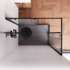 Am.Pm W87G-403-12080-BТ Sunny душ огражд прямоугольн, раздвижн двери 120x80 черный,стекло прозрачн