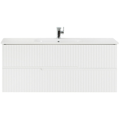 Cezares DUET-N-1200-2C-SO-2-BL DUET-N База под раковину подвесная с двумя выкатными ящиками для раковины с двумя чашами, Bianco Lucido, 1200x457x500 фото