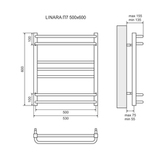 Полотенцесушитель водяной Lemark Linara LM04607 П7 500x600