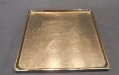 Поднос 34х34см Cor Mulder Square Gold золотой