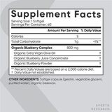 Концентрат черники 800 мг, Blueberry Concentrate 800 mg, Sports Research, 60 капсул 2