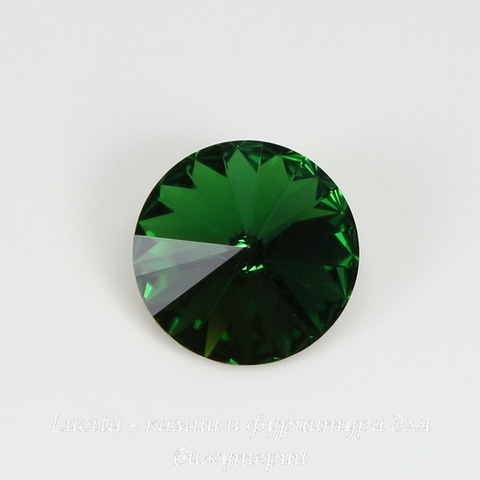 1122 Rivoli Ювелирные стразы Сваровски Dark Moss Green (12 мм) ()