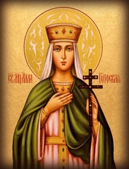 Икона мученицы Аллы