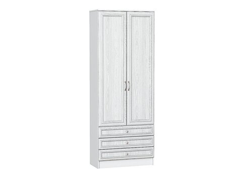 Шкаф двухстворчатый Стиль ШК-803 с ящиками White Dreamline Белый