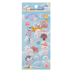 Наклейки стикеры Basir, серия "Животные", размер 22.5*9.5 см, 16 стикеров