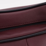 Сумка Саломея 479 гладкий бордо + черный