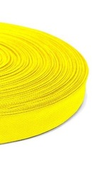 Тесьма окантовочная 450D, ш. 2,2 см, п/э 100%, 2,5 гр/м, жёлтый