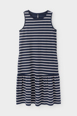 сарафан  для девочки  КР 5803/индиго,полоска к396