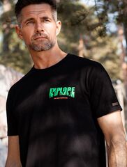 Футболка из премиального хлопка с авторским принтом  U49.026 (95356)