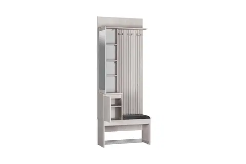 Прихожая Лама ясень белый / хром