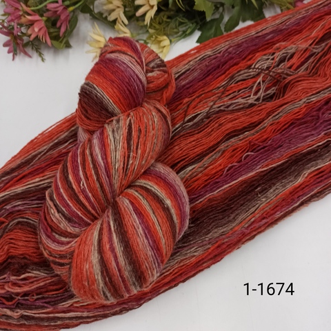 Дундага 6/1 шерсть секционного окрашивания 01-1674 420м/100гр