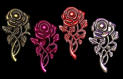 Силиконовый молд : 819 Роза