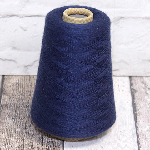 Кашемир с шелком (20%) BOTTO POALA GOLD 3/80 темно-синий