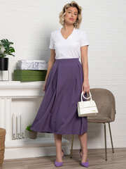 Юбка миди Мариэтта (фиолетовая) Ю14389-16М LT Collection
