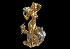 Силиконовый молд Богиня весны, цветов и юности