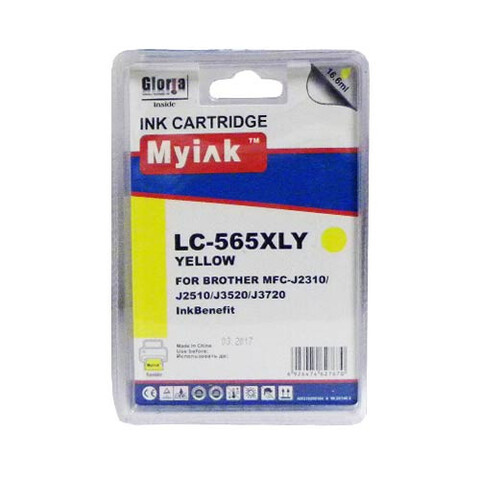 Картридж для Brother MFC-J3520/J3720 (LC565XLY) Yellow (16,6ml, Dye) MyInk