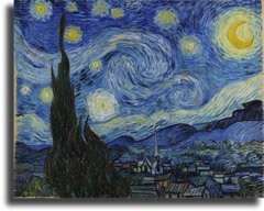 Репродукция "Ван Гог - Звёздная ночь"