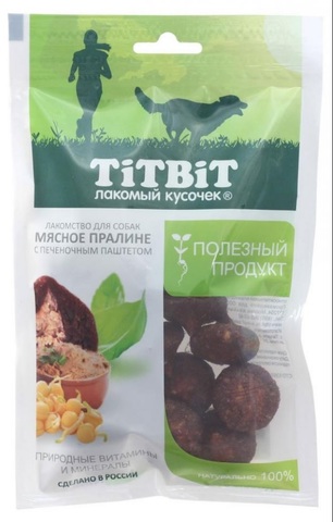 Titbit пралине мясное с печеночным паштетом 85 г