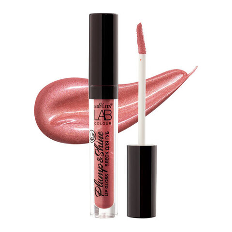 Блеск для губ Plump & Shine LAB colour тон 325 Coral Glaze , 2.6 мл   ( Белита )