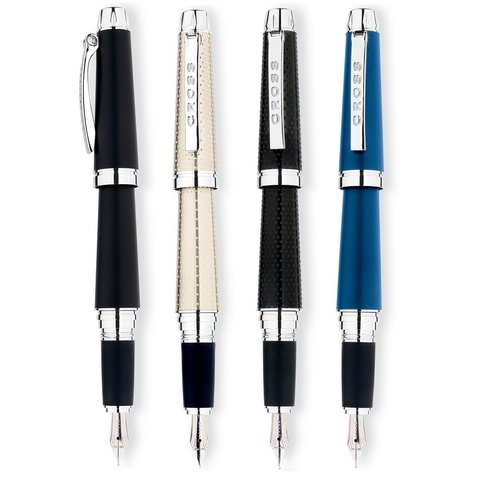 Ручка перьевая Cross C-Series, Monaco Blue CT, F (AT0396-5FD)
