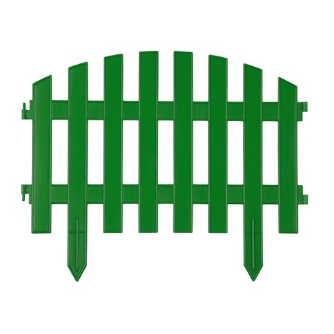 GRINDA Ар Деко 28х300 см, зеленый, Декоративный забор (422203-G)