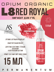 L8 RED ROYAL  ORGANIC пигмент для губ TM AS-Company OPIUM COLORS