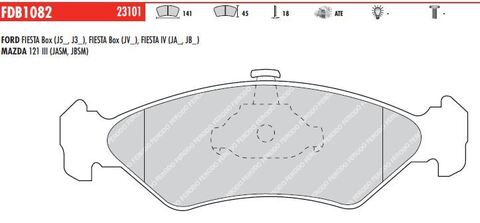 FDB1082 Тормозные колодки дисковые OE 'PREMIER'