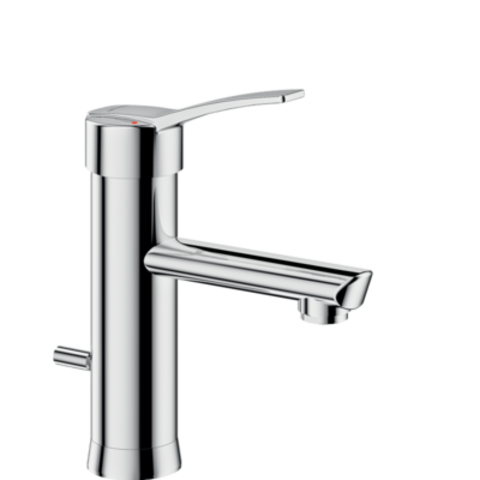 Delabie 2720TEP Смеситель EP для раковины, В.95, Д.120, тяга+слив, сплошная рукоятка