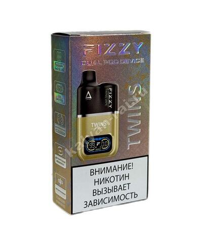 Устройство Fizzy Twins Dual POD 9000 затяжек - Темно-желтый