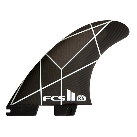 FCS II KA PC Tri Retail Fins White/Grey Large