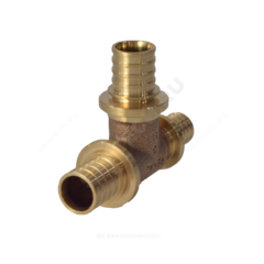 Тройник для PE-X труб аксиальный бронза Дн 20х20х16 переходной RAUTITAN PLATINUM RX Rehau 13777391001