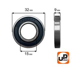 Подшипник шариковый UNITED PARTS 6002-2RS (90-0430)
