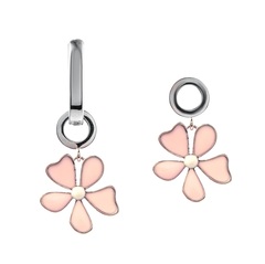 Шарм "Розовый Цветок", silver