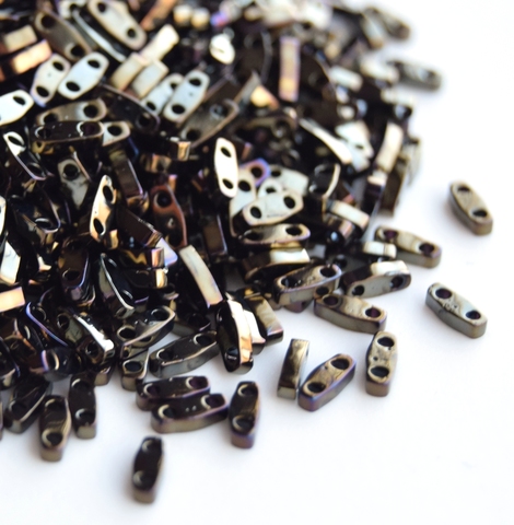 QTL-0458 Бисер Миюки квартер тила/Miyuki Quarter Tila Metallic Brown Iris