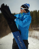 Чехол для беговых лыж Nordski Black-Blue на 1 пару до 210 см