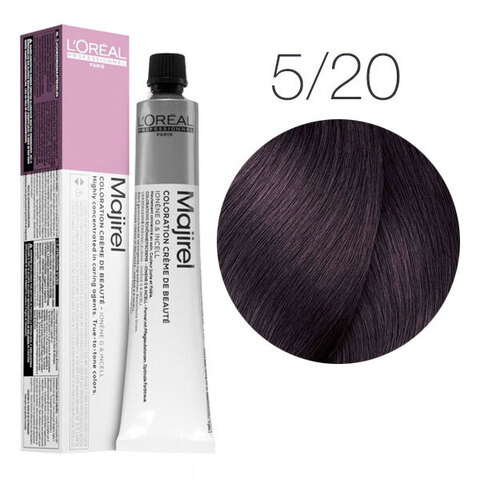 L'Oreal Professionnel Majirel 5.20 (Светлый шатен интенсивный перламутровый) - Краска для волос